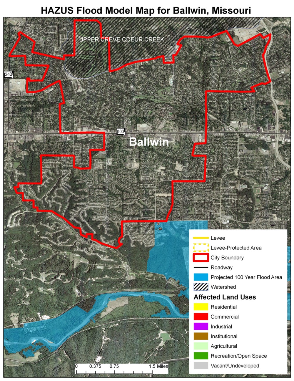 2015-2020 St. Louis Regional All-Hazard Mitigation Plan Maps – St. Louis County, MO – East-West ...